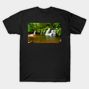 Four Falls Trail, Powys, Wales T-Shirt
